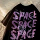 thumbnail image 3 of Camiseta holgada de manga corta para mujer, camisa con estampado de oso y grafiti Harajuku, de gran tamaño, estilo Retro, Y2k, 3 of 4