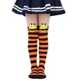 thumbnail image 3 of Kids Halloween Long Striped Knee High Socks 3D Bee Witch Thin Tube Socks for Girl Halloween Costume Accessories, 3 of 7