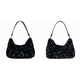 thumbnail image 1 of Bolso De Noche Brillante Mujer Elegante Hombro Lentejuelas Mujer Citas Negro, 1 of 7