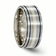 thumbnail image 4 of Edward Mirell Titanium w/Argentium Sterling Silver Anodized 10mm Band, 4 of 7