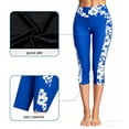 thumbnail image 5 of Frostluinai Swim Pants for Women High Waisted Tummy Control Swim Capris Boho Floral Print Swim Shorts Swimming Leggings for Summer Beach Vacation Multicolor XXL, 5 of 9