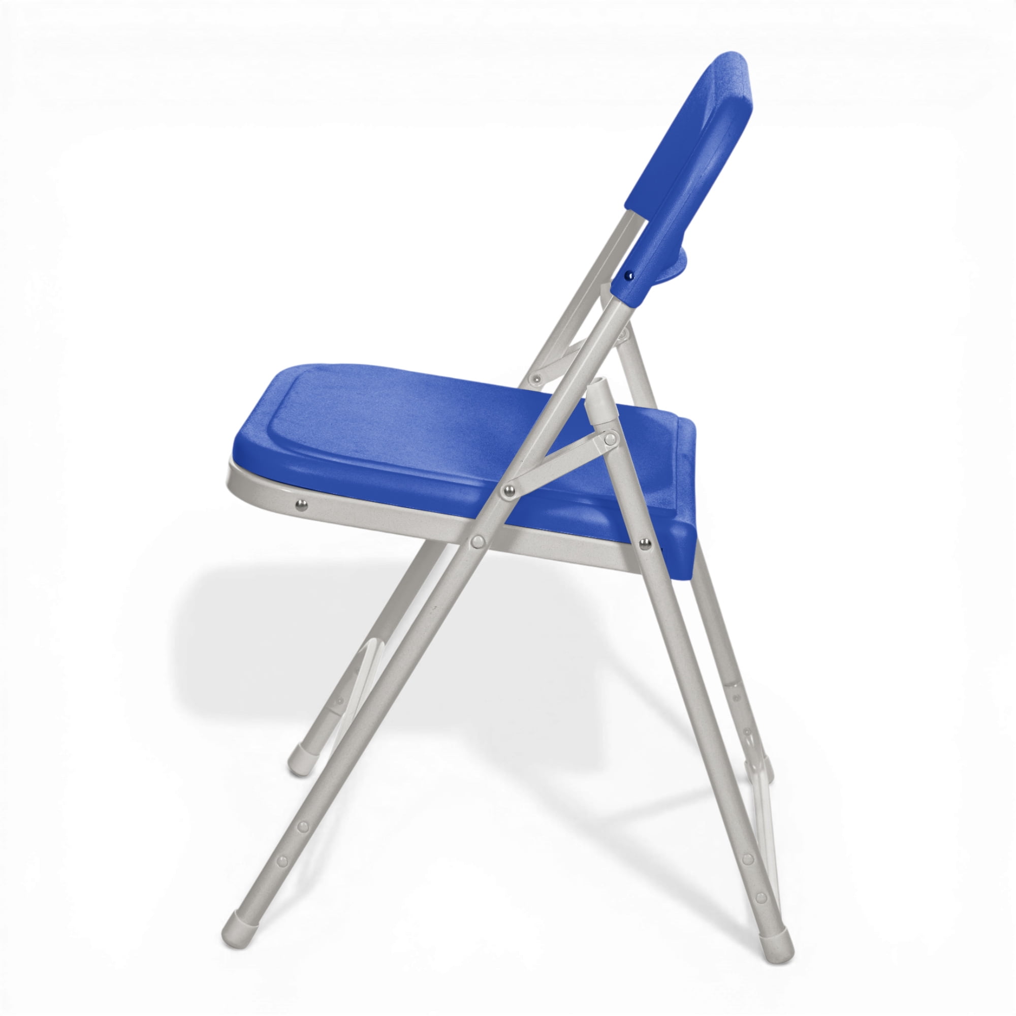 Hampden Furnishings Lucille Collection Ultra Light Folding Chair, Blue, Pack of 4