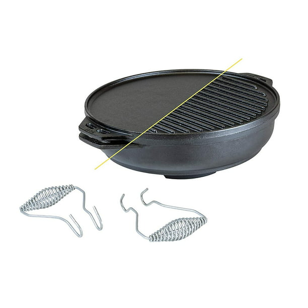 Lodge Cast Iron Cook It All Kit Five, Lodge Cast Iron Round Griddle 14 Inch