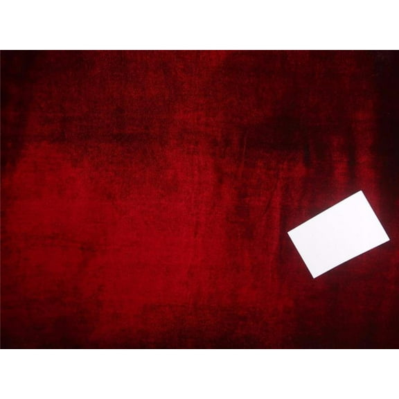 Iridescent Micro Velvet Red x Black Fabric ~ 44quot; wide