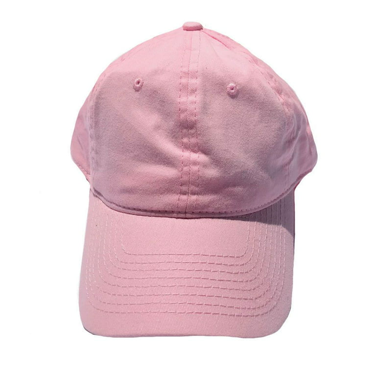 Womens Lightweight Brushed Cotton Baseball Hats Caps 6 Panel Low Crown  Summer Colors