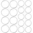 thumbnail image 1 of 40pcs Círculo de arete redondo Encantos Hollow Charms Pendants para hacer joyas, 1 of 5