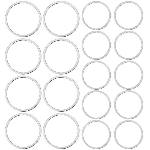 40pcs Círculo de arete redondo Encantos Hollow Charms Pendants para hacer joyas