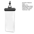 thumbnail image 6 of Pebbuoy Waterproof Phone Pouch with Lanyard Touchscreen Clear Leakproof Universal Beach Kayaking Swimming Floating Cell Phone Dry Bag Case Protector, 6 of 6
