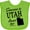 Apple Green, variant on Inktastic Someone in Utah Loves Me Boys or Girls Baby Bib