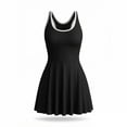thumbnail image 7 of Lopecy-Sta A-Line Dress for Women Scoop Neck Racerback Sleeveless Flare Tennis Dress with Trim for Casual and Sports, 7 of 7