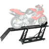 Hydraulic 1,000 lb Motorcycle Scissor Lift Table with Chock