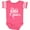 Football Pink and White, variant on Inktastic Breast Cancer Awareness My Gigi is a Fighter Boys or Girls Baby Bodysuit