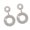 Silver, variant on Delicate Openwork Hoop Earrings with Rhinestones Fashion Accessories