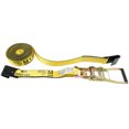 thumbnail image 6 of Mytee Products Ratchet Tie-Down Straps with Flat Hooks, 2" x 30' Ratchet Straps Yellow | 10,000 Lbs Breaking Strength | TieDown Ratchet Straps for Flatbed, Truck, Trailers Pickup (10 Pack), 6 of 9