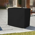 thumbnail image 5 of Bar Cart Cover 18 Oz Waterproof 100% Weather Resistant cart Cover with Air Pockets & Drawstring for Sung Fit (36"(H) x 40"(W) x 18"(D), Black), 5 of 6