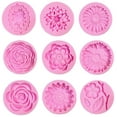 thumbnail image 6 of 9 Pack Flowers Fondant Molds Silicone Flowers Molds for Cupcake Dessert Chocolate Jelly Cookie Decor, Jewelry, Pastry, Handmade Soap Mould Candy Making, 6 of 6