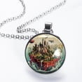 thumbnail image 2 of Bohemia Glass Design Circular Pendant Necklace - Women's Fashion Jewelry, 2 of 5