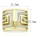 thumbnail image 2 of Luxe Jewelry Designs Women's Stainless Steel Gold Ion Plated Ring with Cubic Zirconia - Size 7 (Pack, 2 of 4