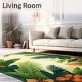 thumbnail image 2 of ODIKA 8'x10' Machine Washable Non-Slip Area Rug, Exotic Garden Escape Lush Foliage & Warm Earth Hues High Traffic Rug, Green, 62979, 2 of 7