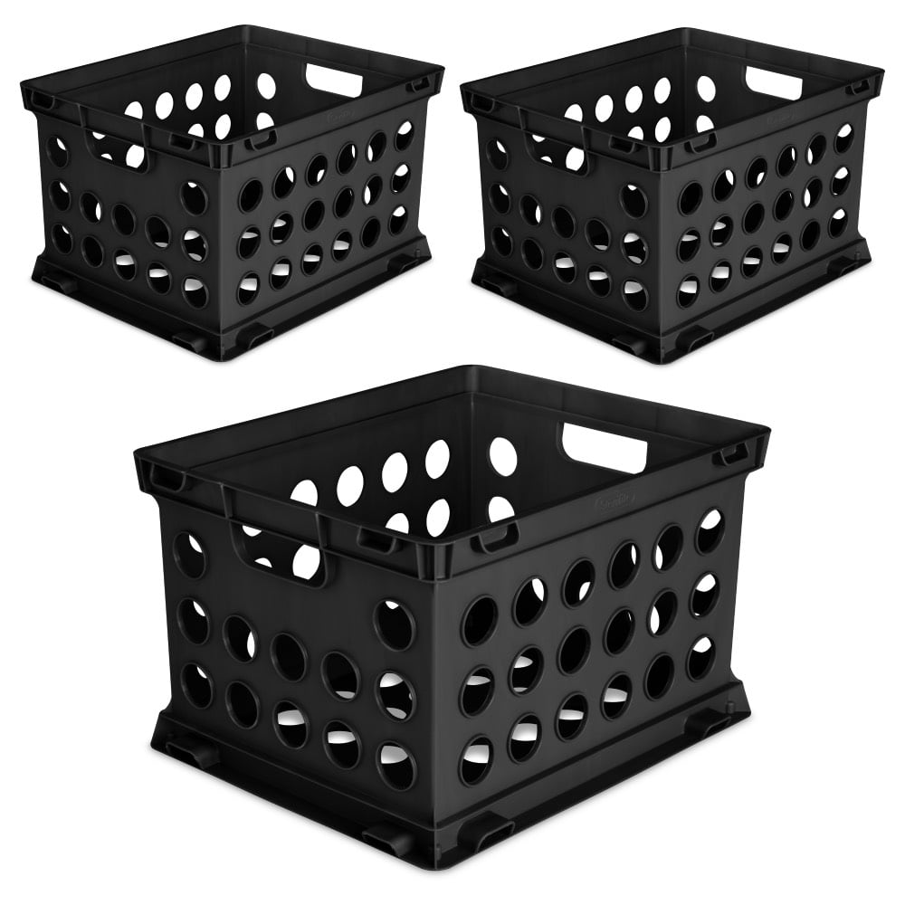 Sterilite 1693 File Crate Storage Stackable Letter Legal Size Hanging