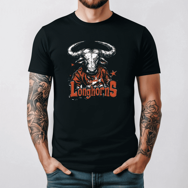 University of Texas Longhorns Tee - Maillot de Football Rétro UT Austin Longhorns