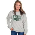 thumbnail image 3 of Woodsy Owl Slogan Give a Hoot Sweatshirt for Men or Women Brisco Brands S, 3 of 6