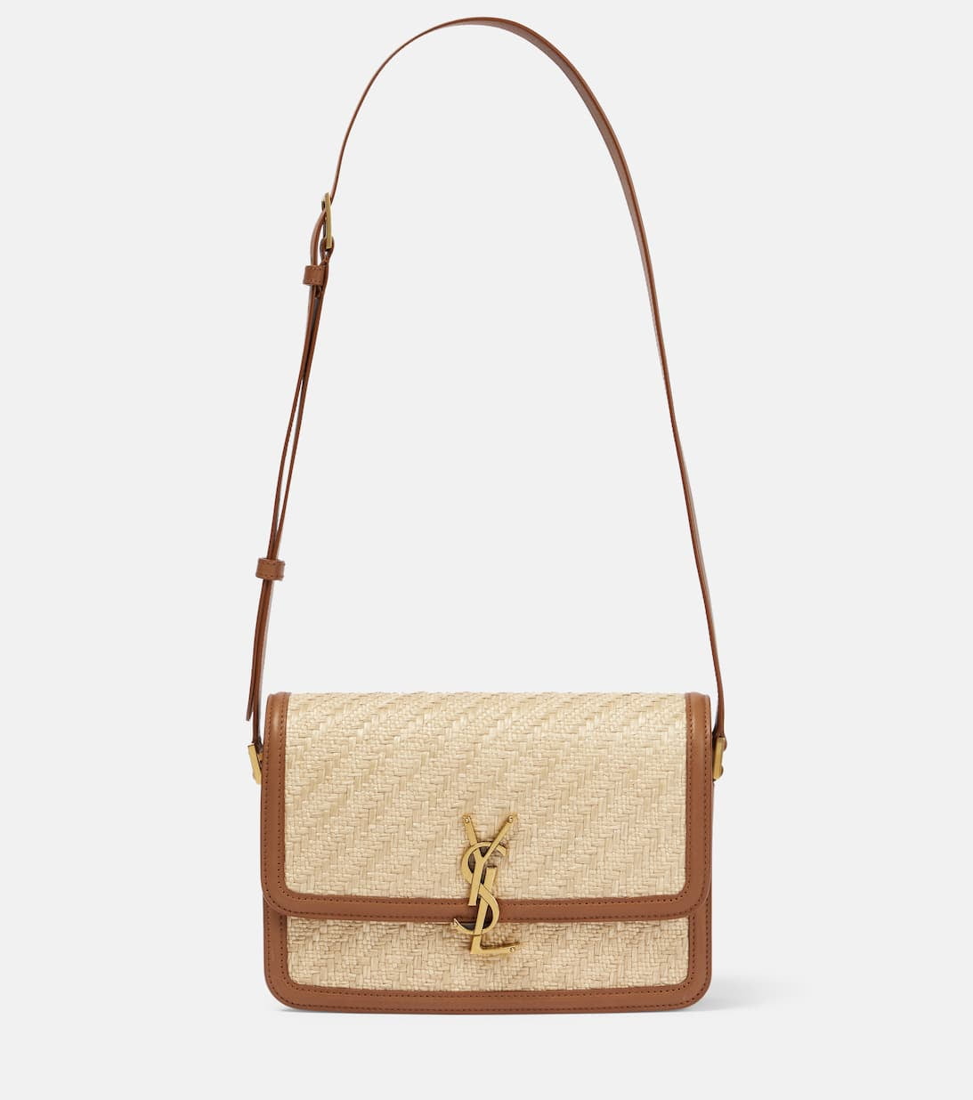 Saint Laurent Raffia Shoulder Bag SAINT LAURENT Oxalis Raffia