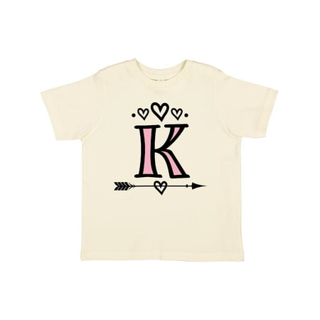 

Inktastic Letter K Monogram Tribal Arrow Gift Toddler Toddler Girl T-Shirt