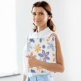 thumbnail image 6 of FORMRS 3 Ring Binder 1.5 inch with Pockets Set of 2 Clip Board 200 Sheets Capacity, Blue Retro Flower, 6 of 8