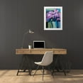 thumbnail image 3 of Ferrell, Erin McGee 19x24 White Modern Wood Framed Museum Art Print Titled - Violet Spring Flowers III, 3 of 4