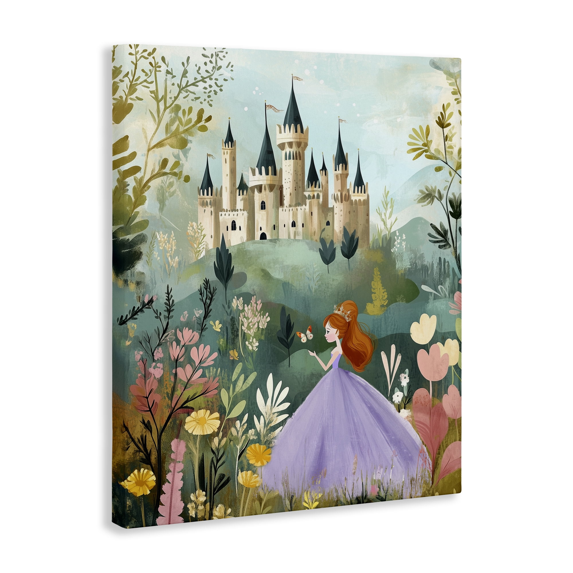 Stupell Industries Princess Day Out Canvas Wall Art, design by Christine Simpson Art