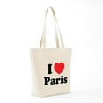 thumbnail image 7 of CafePress - I Love Paris Tote Bag - Unisex Canvas Tote Bag, Beige, 1-Piece, 7 of 7
