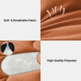 thumbnail image 2 of Yalamila Queen Size Comforter Set 3-Piece All-Season Down Alternative Reversible Comforter Set,Burnt Orange,200GSM Cooling Quilted Duvet Insert, 95GSM Soft Cover Bed in a Bag, 2 of 7