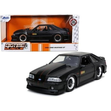 1989 Ford Mustang GT ~ Die Cast Car ~ 1:24 ~ Bigtime Muscle ~ Black(Selections May Vary)