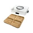 thumbnail image 3 of TISHITA Box Cutting Board Rectangle Portable with Lid Bamboo Cheese Board Serving Tray, for Steak Cheese Meat Fruit Bread , 4, 3 of 8