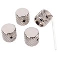 thumbnail image 5 of Silver 4 Pack Volume Control Knob Tone Knob Flat Control Knob, 5 of 5