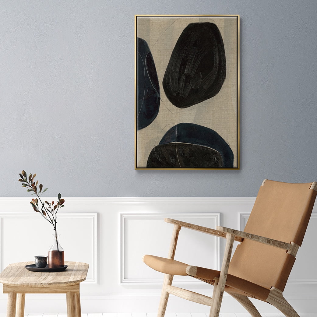 Gravity II Framed Premium Gallery Wrapped Canvas - Ready to Hang - 17 x 25 - Gold Floating Frame