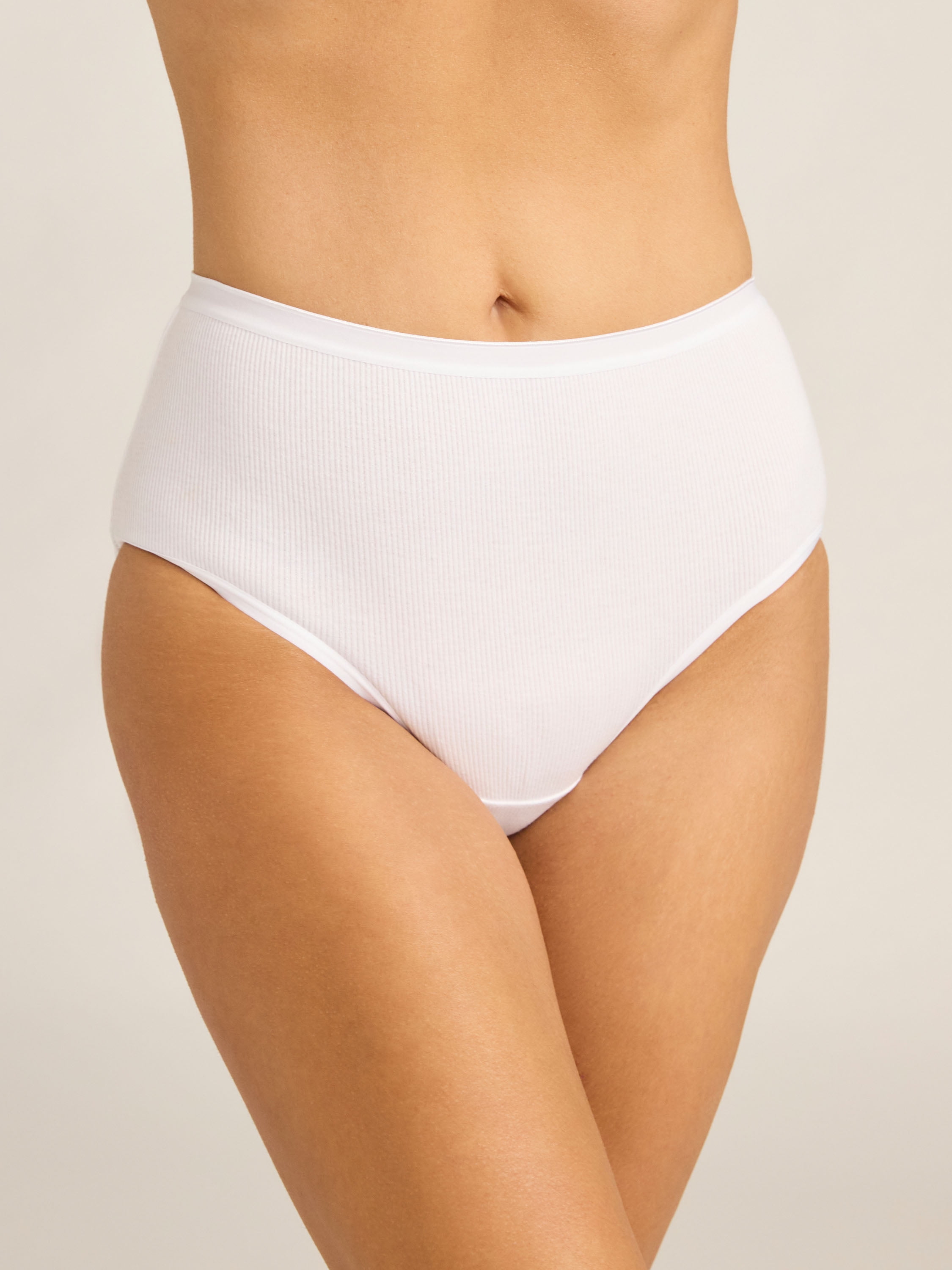 Joyspun Women's Cotton-Blend Brief Panties, 6-Pack, Sizes S-XXXL