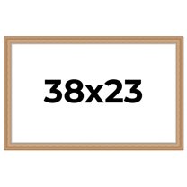 38x23 Frame Charleston Honey Brown Solid Wood Picture Frame Width 1.75 Inches | Interior Depth 0.5