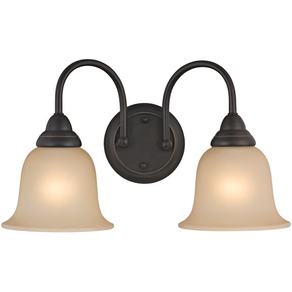 Boston Harbor Dimmable Vanity Light Fixture (2) 60/13 W Medium A19/Cfl Lamp Venetian Bronze