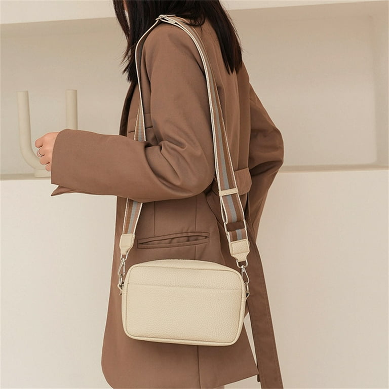 Women Small Square Crossbody Bag Leather Shoulder Bags Chain Handbags with  Adjustable Straps Messenger Bag for Ladies 