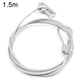 thumbnail image 1 of Candado de cable combinado para portátiles y otros equipos, contraseña de cuatro dígitos, seguridad antirrobo universal para portátiles, 1 of 8