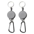 thumbnail image 3 of 4pcs Retractable ID Badge Holder  Heavy Duty Carabiner Key Chain Keychain with Belt Clip and inch Wire Extension  Keys Organizer, 3 of 8