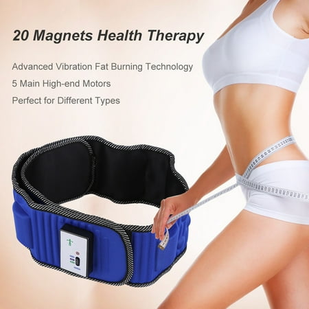 WALFRONT Vibrating Massager,Electric Fitness Slimming Massager Waist Trimmer Belt Waist Abdominal Belly Vibro Shape Vibrating Heating Waist Belt for Weight Loss Fat Burning