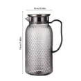 thumbnail image 3 of SSZMDLB Acrylic Beverage Jug, 1L Plastic Pitcher High-Temperature-Proof PC Material, Bar KTV Restaurant Fruit Tea Juice Water Pitcher, Clear Pitcher for Cold Drinks Iced Tea Cocktails, 3 of 6