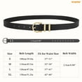 thumbnail image 7 of WHIPPY Women's Leather Belts for Jeans Dresses Pants Casual Ladies Belt with Gold Buckle 3 Pack, 7 of 7