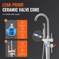 thumbnail image 5 of Freestanding Bathtub Faucet Floor Mount – Dual Water Modes & 360° Swivel for Luxurious Bathing, 5 of 10