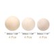 thumbnail image 2 of Bolas redondas de madera Uxcell 1-1/4", 1-3/8", 1-5/8" Bolas de madera sin terminar, esferas de madera natural para manualidades y proyectos de bricolaje, 2 of 6