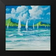 thumbnail image 2 of Meneely, Dan 20x20 Black Modern Framed Museum Art Print Titled - Sail Away Beach I, 2 of 5