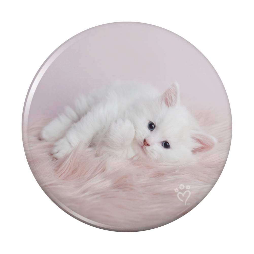 I LOVE MY PERSIAN KITTEN CAT 3" SAFETY PIN BACK BUTTON 